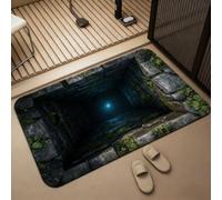 AVSMGP Tappeto Creativi Con Illusione Ottica 3D, Tappetino Antiscivolo A Pelo Corto Per Interni Ed Esterni - Ideali Per Arredamento Domestico, Sala Giochi, Cortile E Patio,B,120×180CM/5'10" x 3'11"