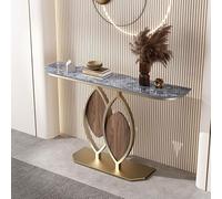 AVSMGP Tavolini Consolle A Forma di Foglia per Corridoio, Tavolino da Divano Stretto E Lungo in Stile Boho- per Soggiorno, Ingresso, Atrio, Ufficio,G,150 * 30 * 80CM
