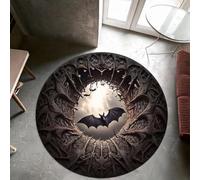AVSMGP Zerbino Con Effetto Illusione Ottica 3D-Design Realistico A Forma Di Pipistrello, Tappeti in Finto Cashmere Per Arredamento, Sala Giochi, Ingresso Esterno, Cortile,B,80CM/2' 7.50"