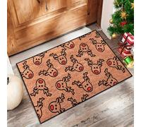 AVSMGP Zerbino Natalizio 3D Per Porta D'ingresso, Carino Tappeto Di Halloween Tappetini Di Benvenuto Antiscivolo E Assorbenti Per Soggiorno, Cucina, Interni Ed Esterni,B,180x240cm(70x 94.5")