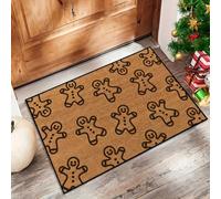 AVSMGP Zerbino Natalizio 3D Per Porta D'ingresso, Carino Tappeto Di Halloween Tappetini Di Benvenuto Antiscivolo E Assorbenti Per Soggiorno, Cucina, Interni Ed Esterni,A,60x90cm(23.6x 35.4")