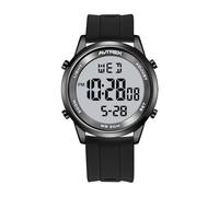 AVTREK Orologio digitale impermeabile da uomo ultra sottile, orologio digitale da uomo multifunzionale con retroilluminazione, 5 allarmi, timer, data, countdown, cinturino in silicone per esterno e