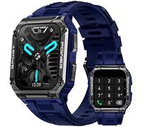 AVUMDA Orologio Smartwatch,1.95" HD Militare Smart Watch Uomo con 100 Modalità Sport,Contapassi,Bussola,Cardiofrequenzimetro Sonno,IP68 Impermeabile Orologio Sportivo Fitness Uomo per Android iOS