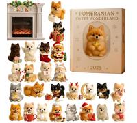 Avvento Con Ornamenti Per Cani Natalizio,24 Giorni Decorazioni In Acrilico 2D Con Incanti - Calendario Conto Alla Rovescia Con Charm Per Cani 2025 - Per Albero Di Natale Parete Finestra