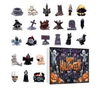 Avvento da collezione di Halloween spaventoso - Decorazione per la casa statue inquietante | Figurine horror del conto alla rovescia a 24 giorni | Centrotavola stagionale del da davanzali