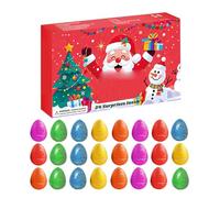 Avvento del calendario, Calendari per il conto alla rovescia di 24 giorni per bambini, set di uova di dinosauri con calze per feste della scuola di decorazione a classe Daily Family Activity