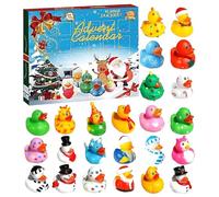 Avvento Del Calendario Delle Anatre - Calendario Del Conto Alla Rovescia Di Natale 24 Giorni Con Mini Giocattoli E Figure Da Collezione | Avvento In Gomma Per Bambini Adolescenti Adulti | Idea Regalo