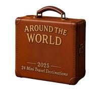 Avvento Di Natale Nel Mondo | Pendente Decorativo Acrilico 2D | 24 Giorni Decorazioni 'Avvento Con Destinazioni Di Viaggio | Per Albero Natale Portachiavi Adulti Bambini Regali Festa