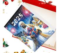 Avvento natalizio 2025 - Calendario dell'Avvento con acrilico 2D di Gesù,Ciondolo decorativo natalizio per collezionisti casa porta parete interna festa