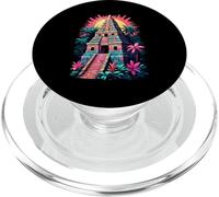 Avventura al tramonto tropicale con piramide azteca PopSockets PopGrip per MagSafe