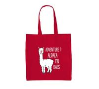 Avventura? Alpaca Le Mie Valigie - Borsa In Tela - Viaggio Vacanza Amore