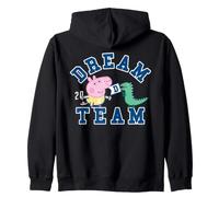 Avventura Classica di Peppa Pig George Dinosaur Raw Dream Team Felpa con Cappuccio