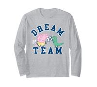Avventura Classica di Peppa Pig George Dinosaur Raw Dream Team Maglia a Manica