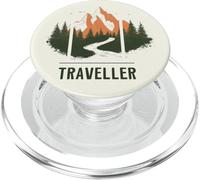 Avventura dei viaggiatori - Picchi delle montagne della PopSockets PopGrip per MagSafe