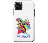 Avventura di snowboard colorata sul Monte Baker Custodia per iPhone 11 Pro Max