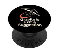 Avventura in volo libero del pilota dell'ala delta del delta del del PopSockets PopGrip Adesivo