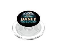Avventura nella fauna selvatica di Banff, Alberta Lakes Peaks PopSockets PopGrip per MagSafe