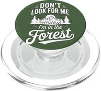 Avventura nella foresta all'aperto attende il tema del vagabondo PopSockets PopGrip per MagSafe