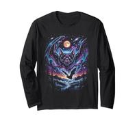 Avventura Notturna con Il Pipistrello Cosmico Maglia a Manica