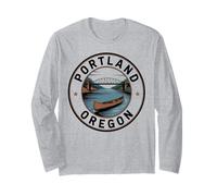 Avventura sul Ponte sul Fiume in Canoa di Portland Oregon Maglia a Manica