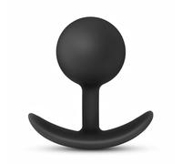 Plug Anale Platinum Vibra con Sfera Interna Mobile - Dildo Anale Nero