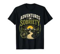 Avventure nella Sobrietà Sober Curioso Esploratore Scoperta Maglietta