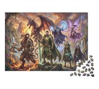 Avventurieri della magia fantasy Puzzle 1000 Pezzi,Cartone Di Qualità,Gioco Educativo,Decorazione Casa,Idea Regalo,dai 14 Anni,Adulti E Ragazzi,Sfida Impossibile,Antistress 38x26cm