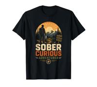 Avventuriero Sober Curious Che abbraccia orizzonti limpidi Maglietta