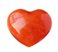 avventurina rossa | Pietre naturali rosse del cuore,Pietra 'amore di San per donne e uomini, pietre di palma, rosso per alleviare lo stress, bellissimo regalo Imtrub