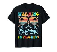 Avvertenza il mio viaggio di compleanno in progresso Maglietta