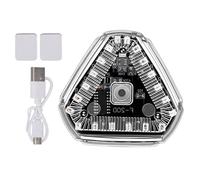 AVVERTENZA LUCE DI STROBE FLASH - Lampada di segnale a triangolo a prova di sole | Faro di sicurezza a LED senza fili per drone moto camion auto, aereo esterno di emergenza Ciclismo, perline lampada