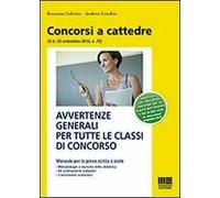 Avvertenze generali per tutte le classi di concorso