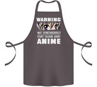 Avvertimento May Avvio Parlando About Anime Divertente Cotone Grembiule 100%