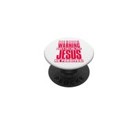 Avvertimento Non provarmi; Prova Gesù perdona divertente cristiano PopSockets PopGrip Adesivo