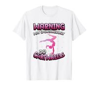 Avvertimento può Fare Spontaneamente Cartwheels Ginnasta Ginnastica Maglietta