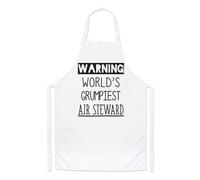Avvertimento World's Grumpiest Aria Steward Chef Grembiule Best Hostess Cucinare