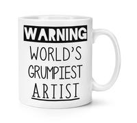 Avvertimento World's Grumpiest Artista 284ml Tazza Grumpy Bellissimo Migliore