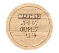 Avvertimento World's Grumpiest Attenzioni Rotondo Tagliare Tagliere per