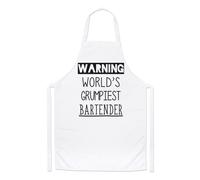 Avvertimento World's Grumpiest Barista Chef Grembiule Bellissimo Best Asta Funny