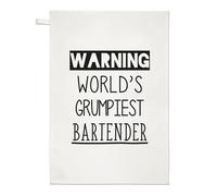 Avvertimento World's Grumpiest Barista Strofinaccio Bellissimo Best Asta Funny