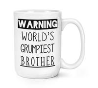Avvertimento World's Grumpiest Brother 426ml Grande Tazza Bellissimo Best Family