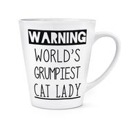 Avvertimento World's Grumpiest Cat Lady 341ml Latte Tazza Awesome Migliore Funny