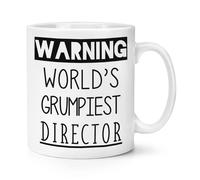 Avvertimento World's Grumpiest Direttore 284ml Tazza Grumpy Bellissimo Best Boss