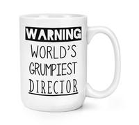 Avvertimento World's Grumpiest Direttore 426ml Grande Tazza Bellissimo Best Boss