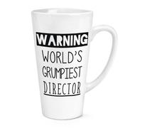 Avvertimento World's Grumpiest Direttore 483ml Large Latte Tazza Bellissimo Best