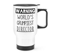 Avvertimento World's Grumpiest Direttore Viaggio Tazza con Manico Awesome Best