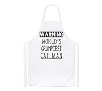 Avvertimento World's Grumpiest Gatto Uomo Chef Grembiule Awesome Migliore Pazzo
