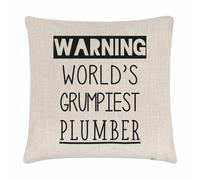 Avvertimento World's Grumpiest Idraulico Cuscino Cover Bellissimo Migliore Funny