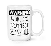 Avvertimento World's Grumpiest Masseur 426ml Grande Tazza Bellissimo Best