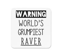 Avvertimento World's Grumpiest Raver Frigo Magnete Divertente Danza Discoteca